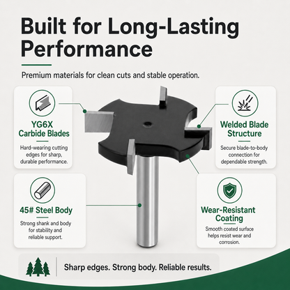✨2 Pcs 4-Wing T-Slot Cutter🛠️