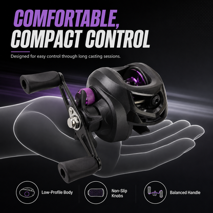 ✨Low-Profile Baitcasting Reel🎣