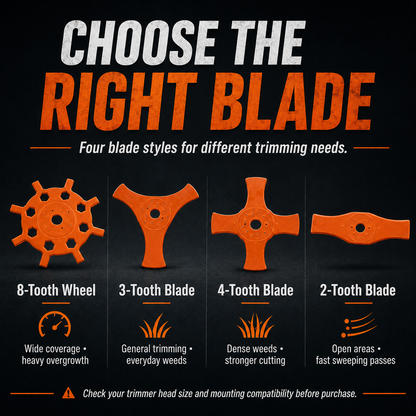 ✨4-Style Trimmer Nylon Blade🛠️Upgrade Once. Trim Smarter.