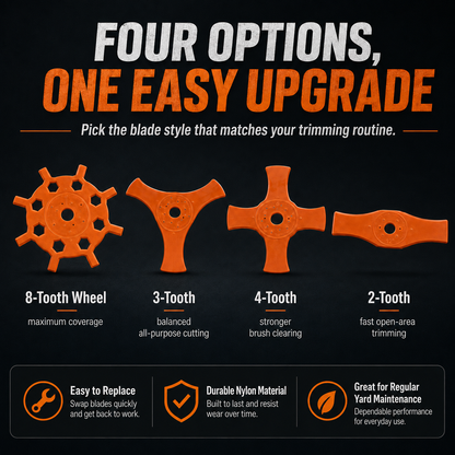 ✨4-Style Trimmer Nylon Blade🛠️Upgrade Once. Trim Smarter.
