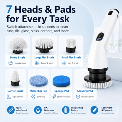 ✨7-in-1 Electric Spin Scrubber