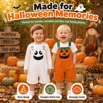 ✨Halloween Early Sale🎃Baby Boy Halloween Overalls