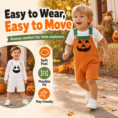 ✨Halloween Early Sale🎃Baby Boy Halloween Overalls