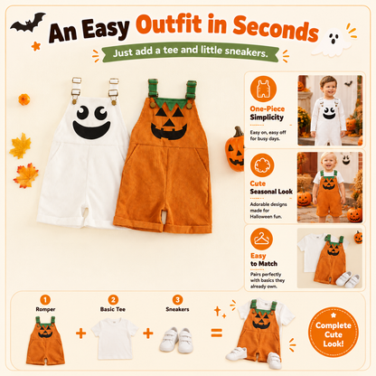 ✨Halloween Early Sale🎃Baby Boy Halloween Overalls