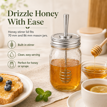 ✨Mason Jar Lid - One jar system · five everyday functions