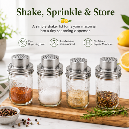 ✨Mason Jar Lid - One jar system · five everyday functions