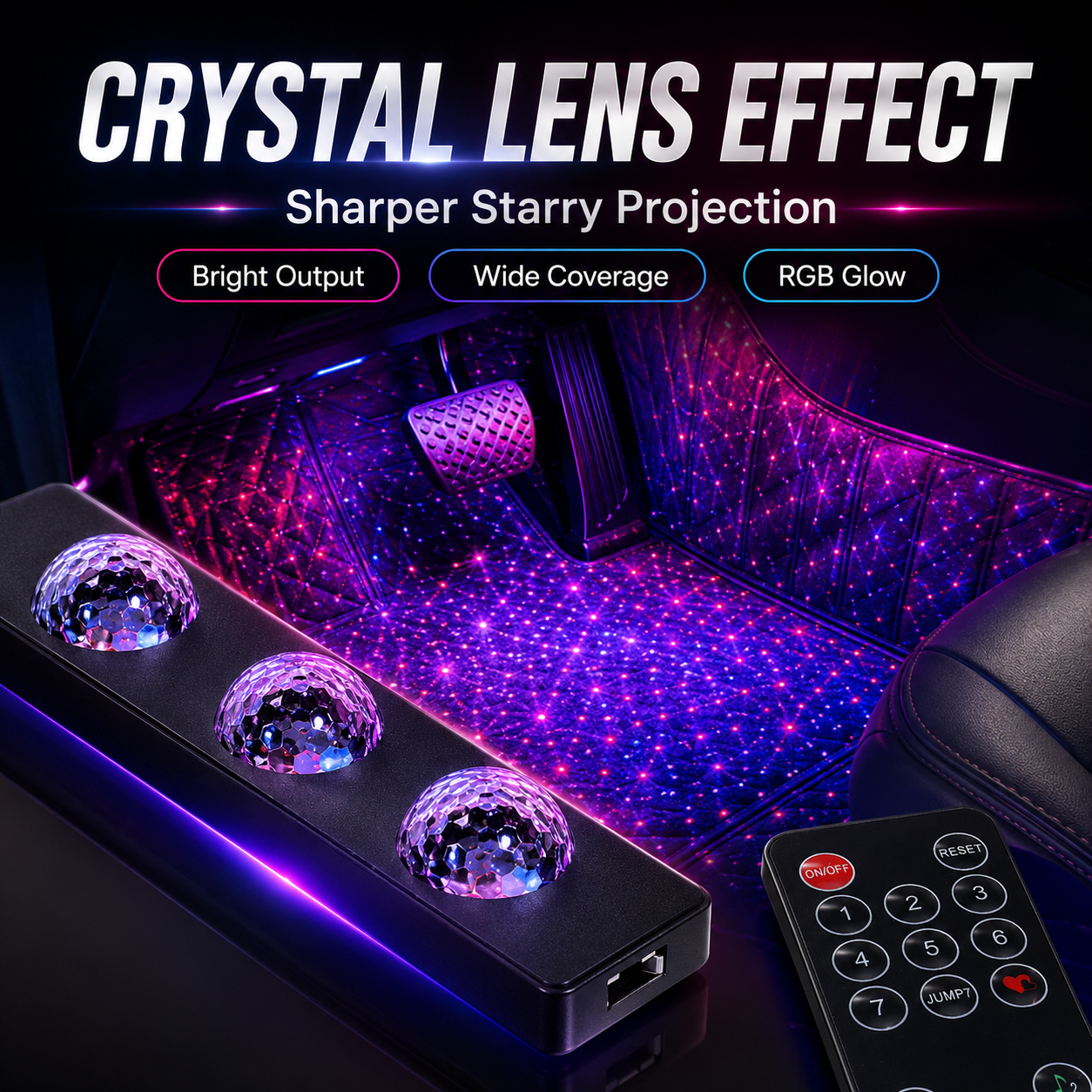 ✨7-Color Starlight Footwell Lights Kit