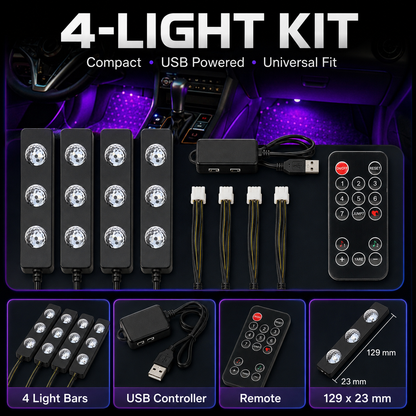✨7-Color Starlight Footwell Lights Kit
