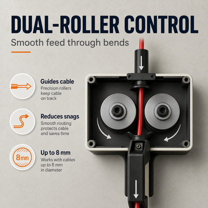 ✨Cable Feeder-Pull Wire Faster. Work With Less Hassle.