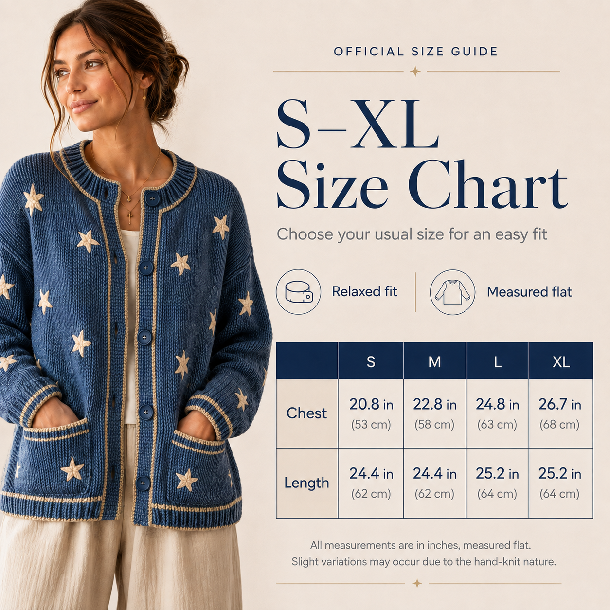 ✨Handmade yarn star-shaped cardigan
