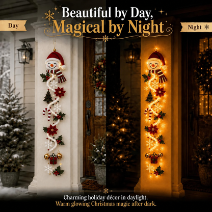 🔥🎄Glowing Christmas Door Hanger | 6 Festive Lighted Designs with Warm Glow