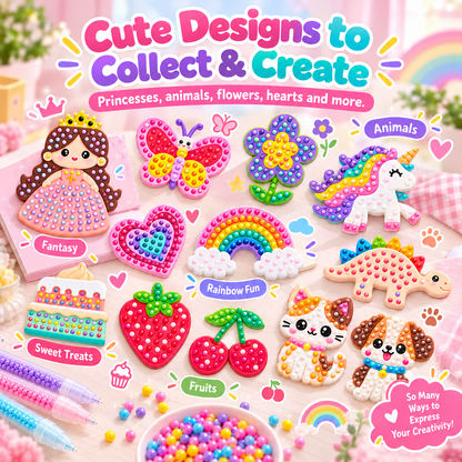 ✨Diy Beads' Pen Art Kit🔥Suitable for Ages 6+