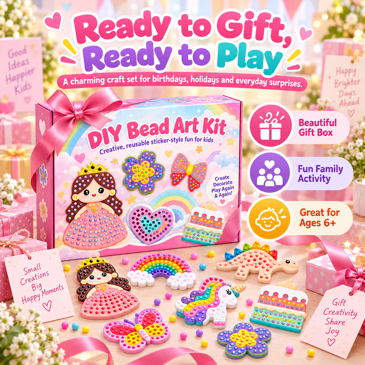 ✨Diy Beads' Pen Art Kit🔥Suitable for Ages 6+