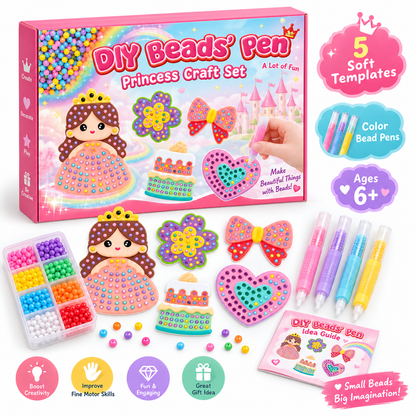 ✨Diy Beads' Pen Art Kit🔥Suitable for Ages 6+