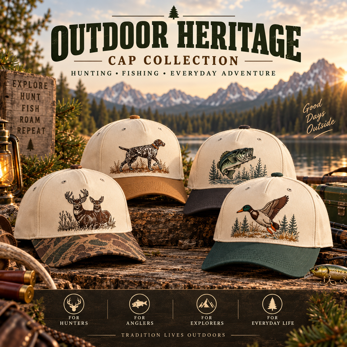 ✨Classic Outdoor Heritage Cap Collection