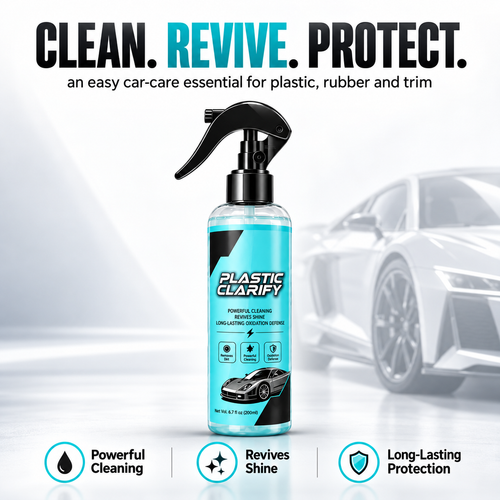 🔥Car Plastic Trim Restorer Spray for Faded Surfaces