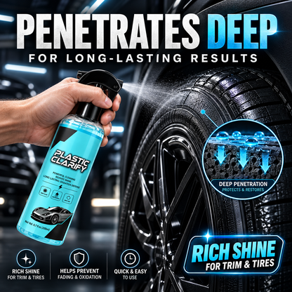 🔥Car Plastic Trim Restorer Spray for Faded Surfaces