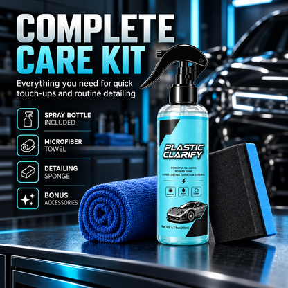 🔥Car Plastic Trim Restorer Spray for Faded Surfaces