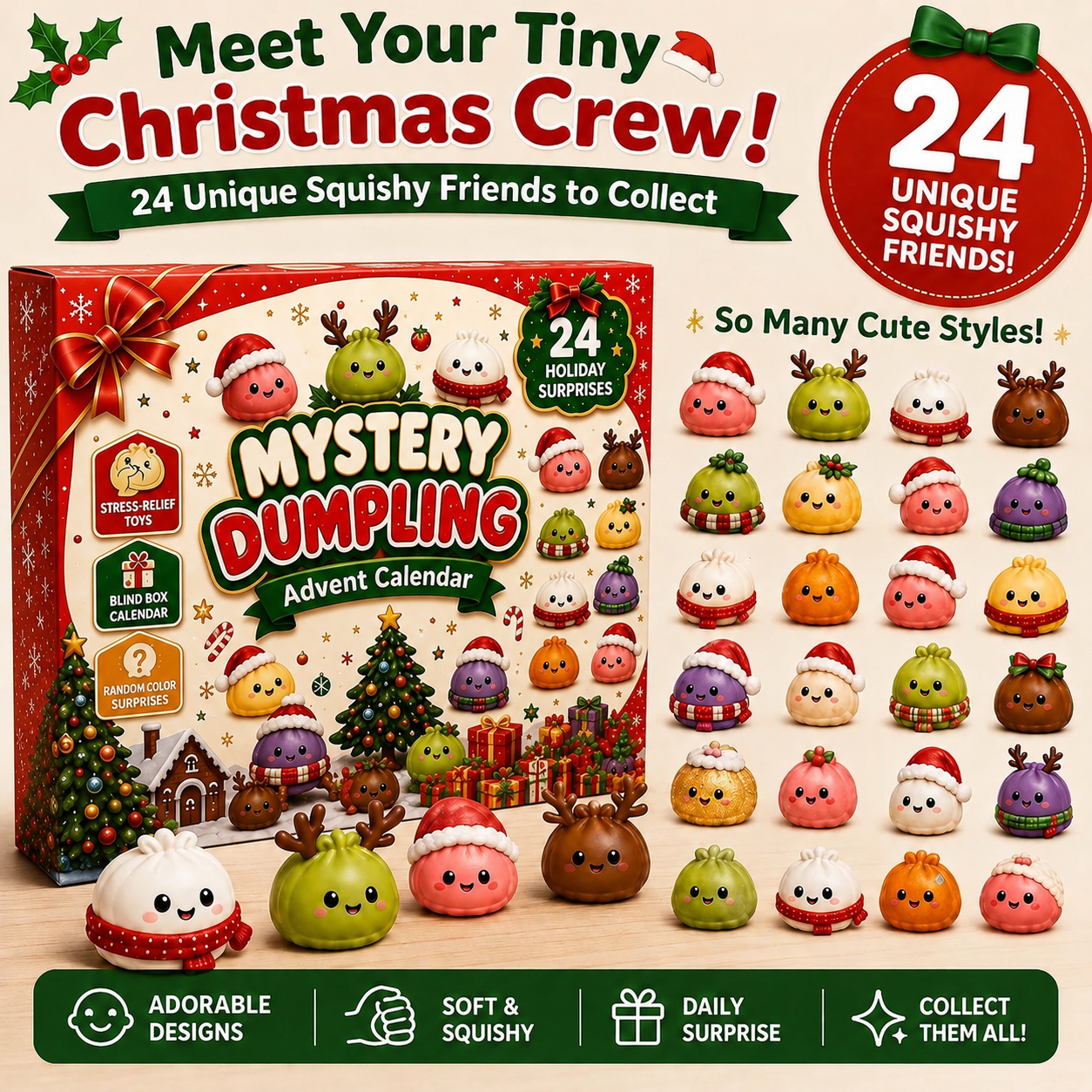 🔥2026 Advent Calendar with Daily Dumpling Surprises