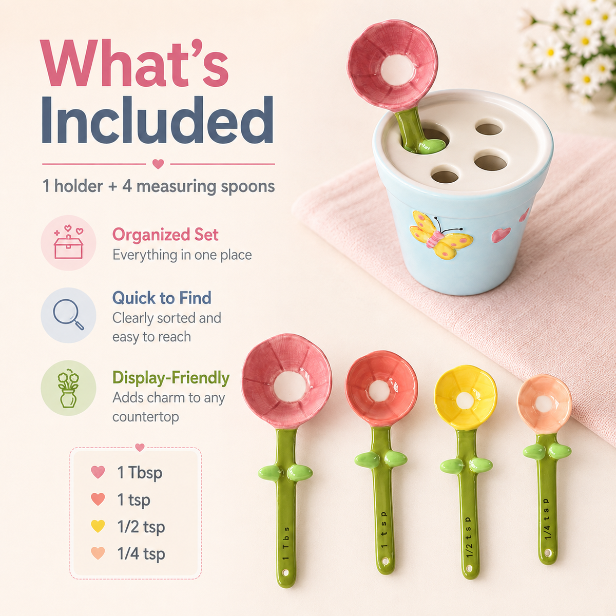 ✨Blooming Measuring Spoon Set🌼