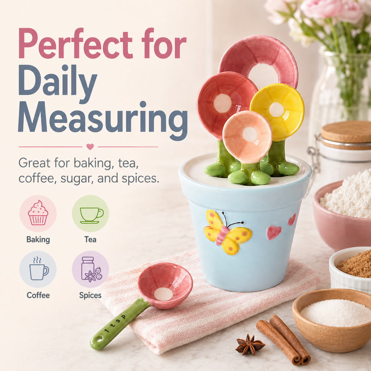 ✨Blooming Measuring Spoon Set🌼