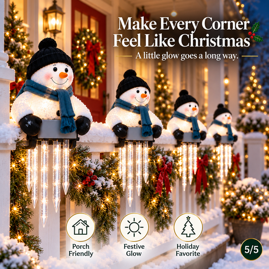 🔥50K+ SOLD!☃️WinterGlow Snowman Icicle Light Decor