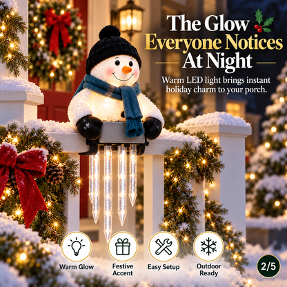 🔥50K+ SOLD!☃️WinterGlow Snowman Icicle Light Decor