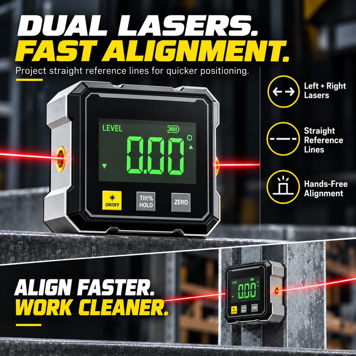 ✨Laser digital tilt meter🛠️