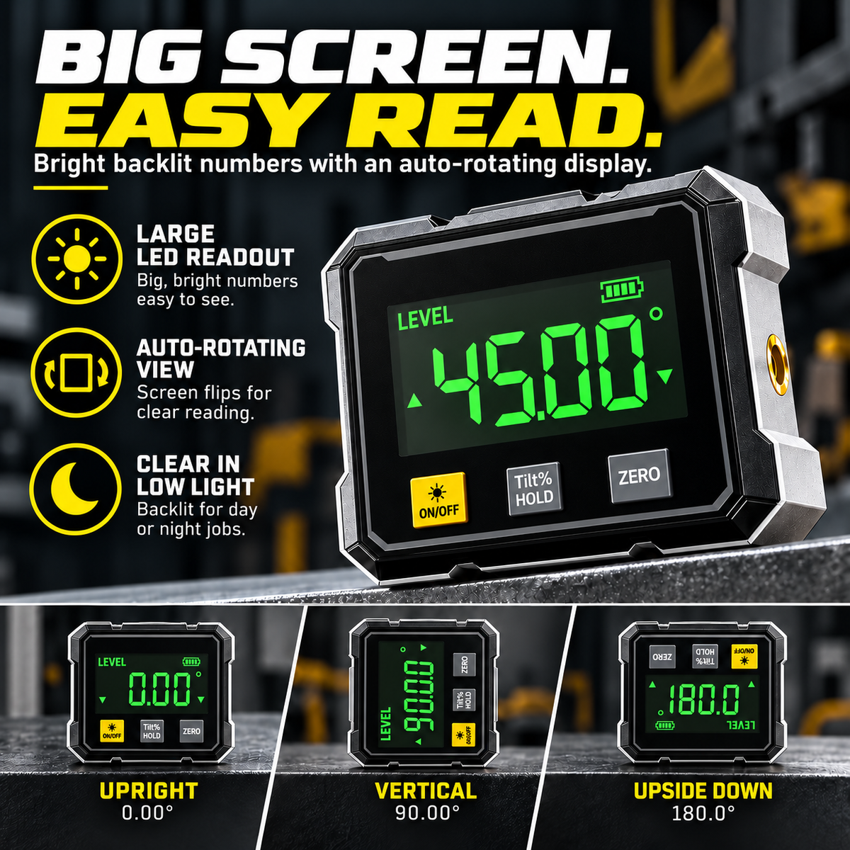 ✨Laser digital tilt meter🛠️