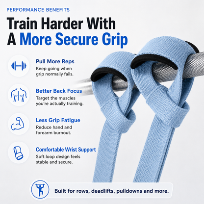✨Auto-Wrap Lifting Straps – Secure Grip Support for Pull Day