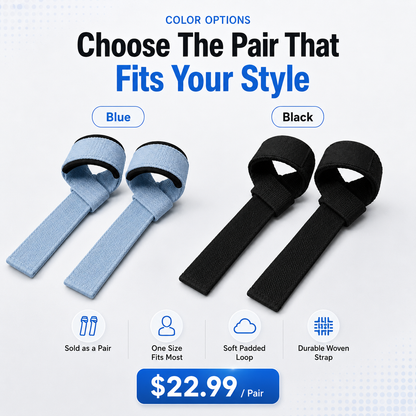 ✨Auto-Wrap Lifting Straps – Secure Grip Support for Pull Day