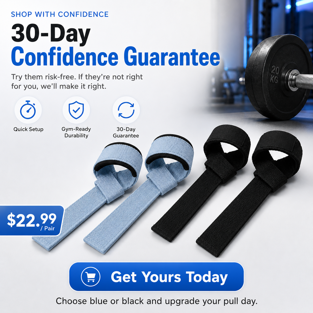 ✨Auto-Wrap Lifting Straps – Secure Grip Support for Pull Day