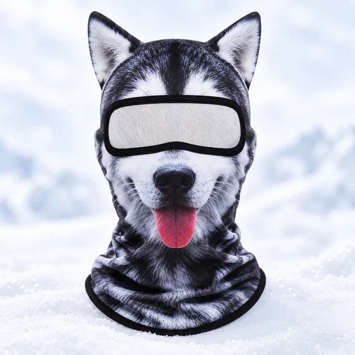 🔥3D Cat Ski Mask with Ears – Funny Windproof Balaclava for Skiing & Festivals