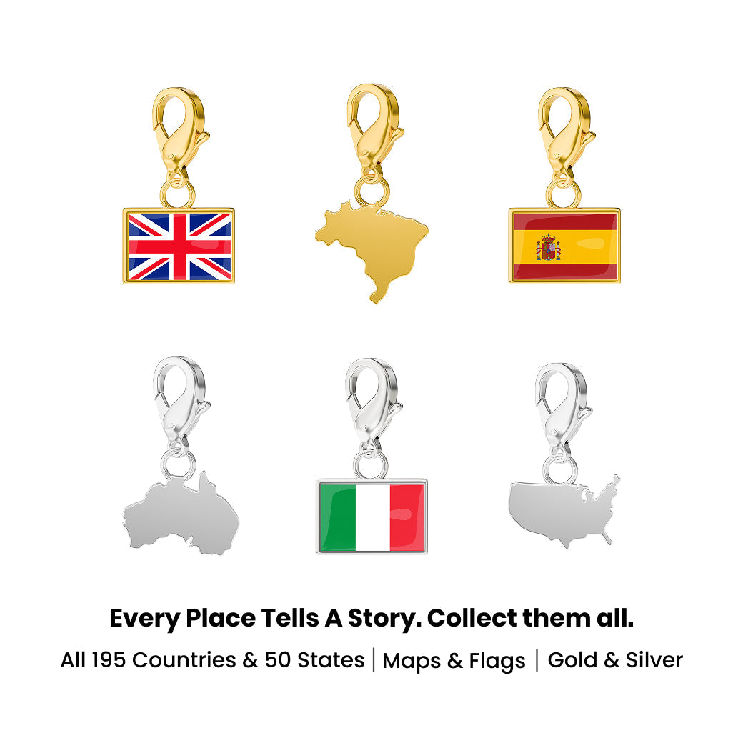 ✨Flag & Map Charms Set
