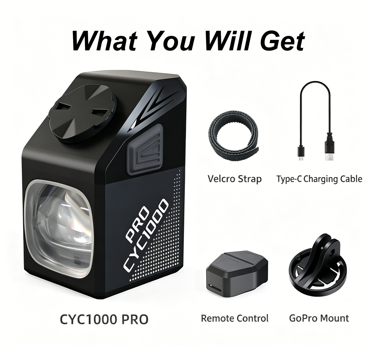 ✨مصباح الدراجة الأمامي CYC 1000 PRO