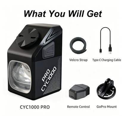 ✨مصباح الدراجة الأمامي CYC 1000 PRO
