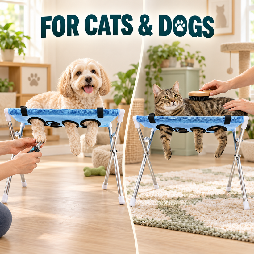 ❤️2-in-1 Foldable Pet Grooming Station with Stand