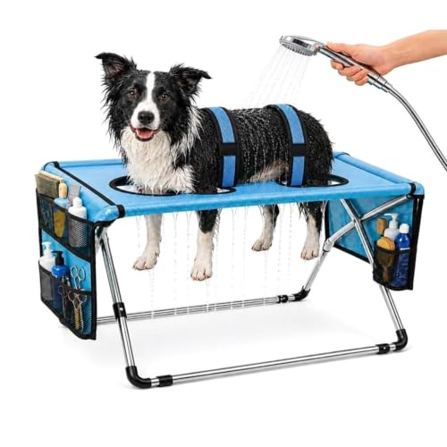 ❤️2-in-1 Foldable Pet Grooming Station with Stand