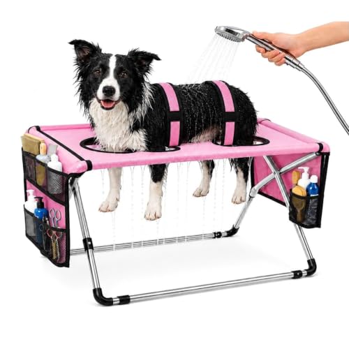 ❤️2-in-1 Foldable Pet Grooming Station with Stand
