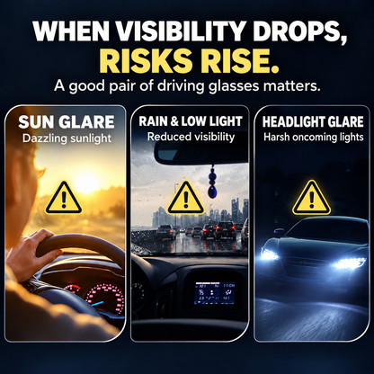 ❤️Light-Adaptive Day & Night Driving Glasses