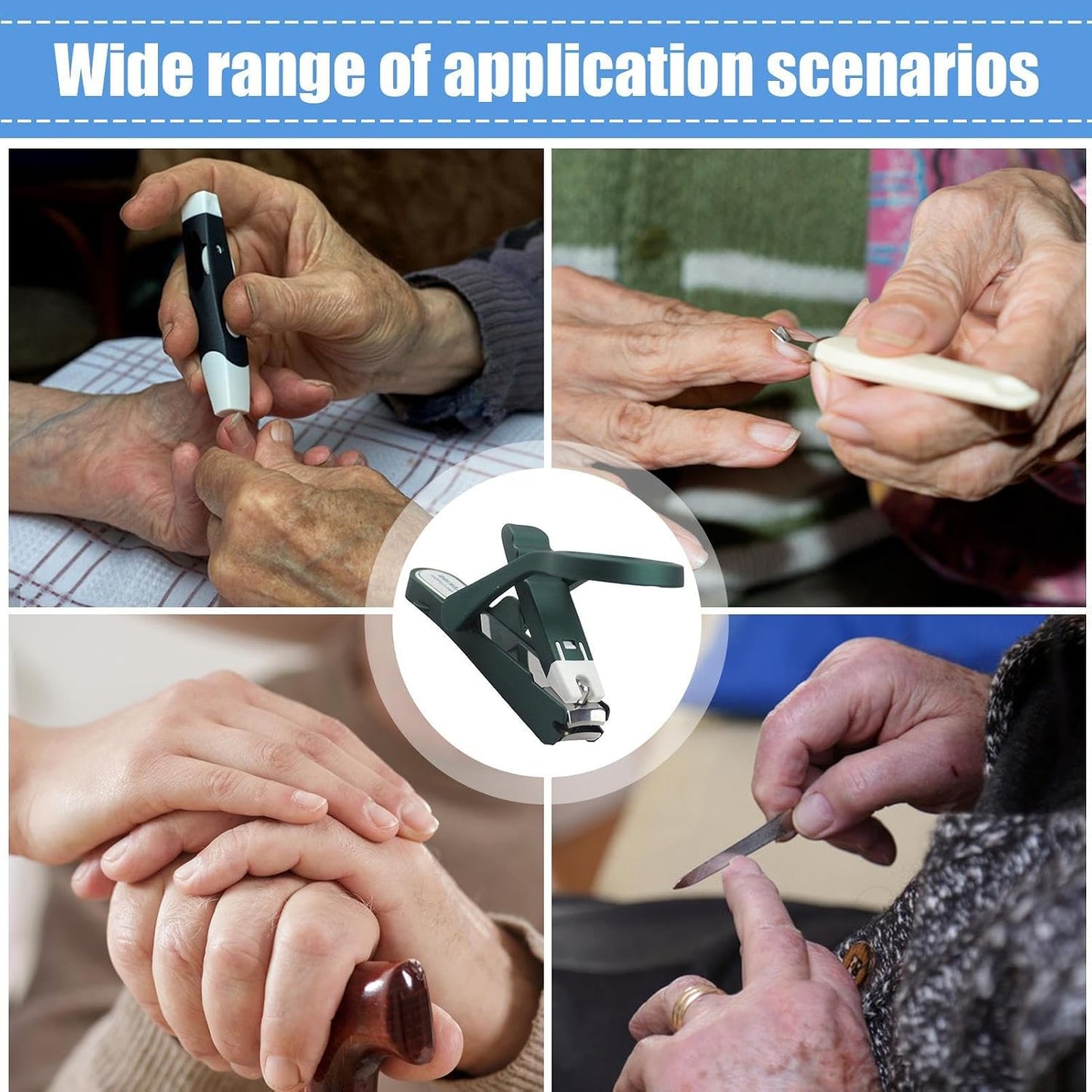 🔥Fingernail Clippers for Seniors – Anti-Splash Design