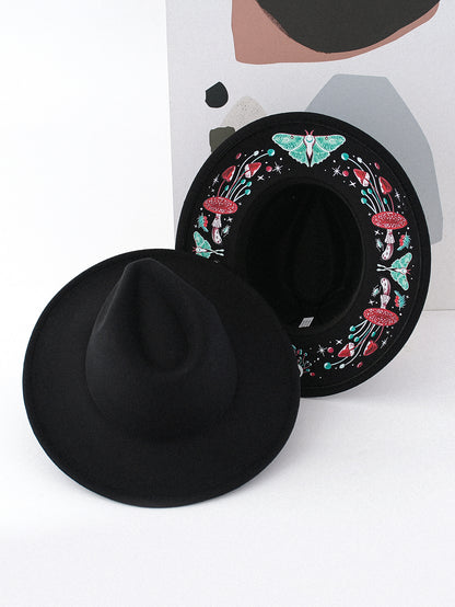 ✨Mystical Embroidered Wide Brim Fedora