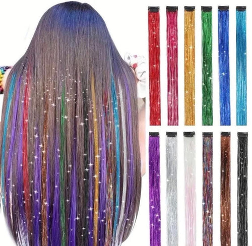 ✨12 PCS Tinsel Hair Extensions