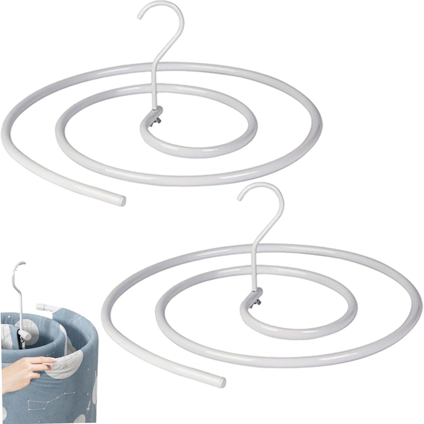 🔥Last Day Promotion 49% OFF🔥Round Space Saving Spiral Sheet Hanger