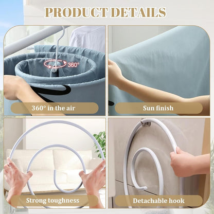 🔥Last Day Promotion 49% OFF🔥Round Space Saving Spiral Sheet Hanger