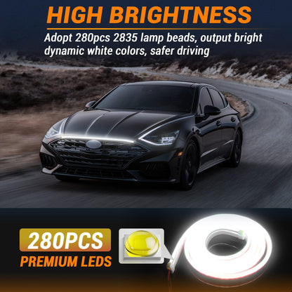 🔥71” High Brightness Automotive Hood Gap LED Strip - 12V-Ice Blue eclipse led lights