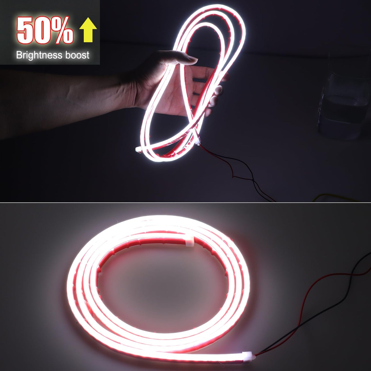 🔥71” High Brightness Automotive Hood Gap LED Strip - 12V-Ice Blue eclipse led lights