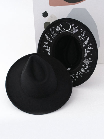 ✨Mystical Embroidered Wide Brim Fedora