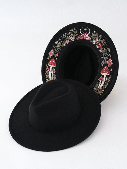 ✨Mystical Embroidered Wide Brim Fedora