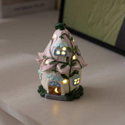 ✨Ceramic Fairy Cottage Desk Light